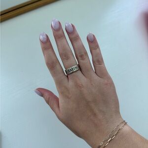 James Avery Retired Faith Love Hope Ring